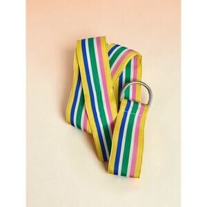 LAUREN RALPH LAUREN Striped Belt. 39” Length.